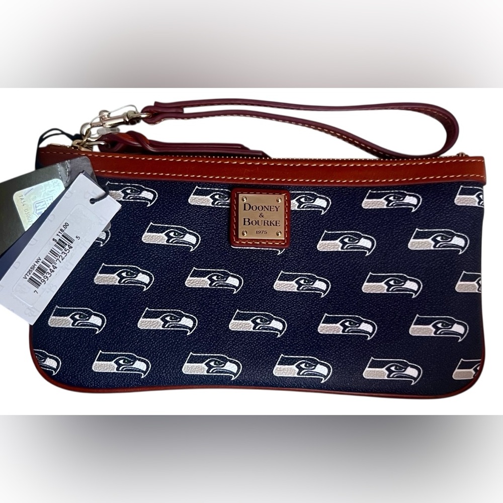 Dooney & Bourke NFL Seahawks Wristlet, NWT